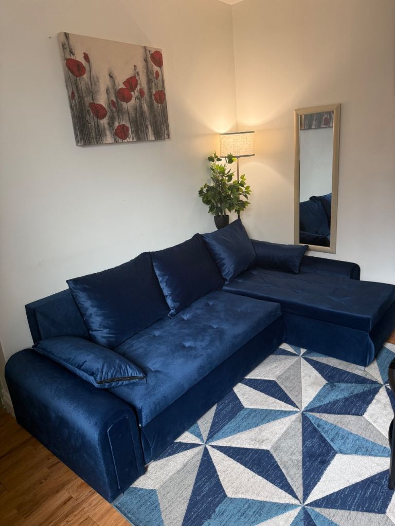 Blue Sofa Bed