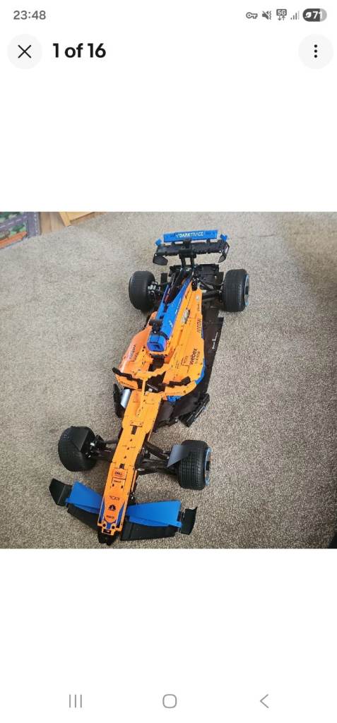 Lego Technic Mclaren F1 Formula 1 Car 2022 Set 42141 Complete No Box or Manual