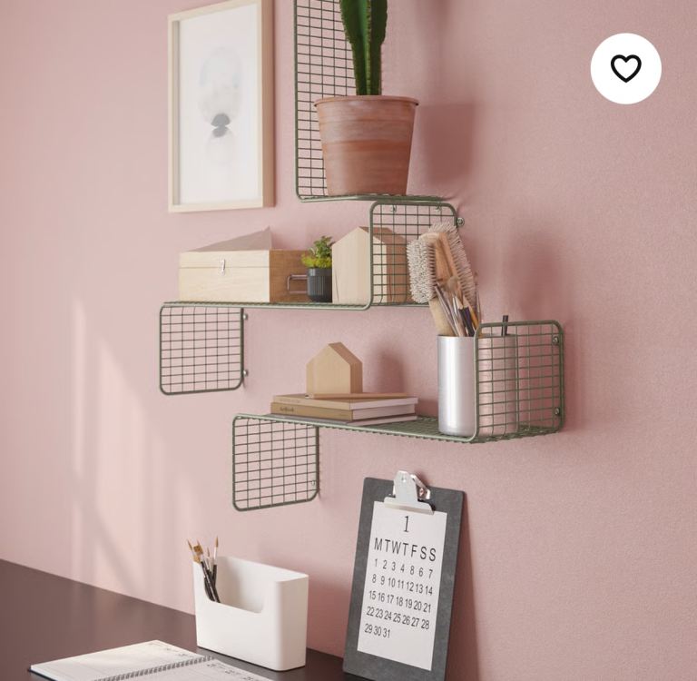 Metal Wall Shelves grey-green