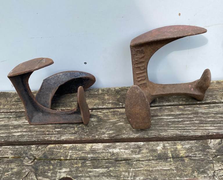 2 VINTAGE TREBLE  SHOE LASTS
