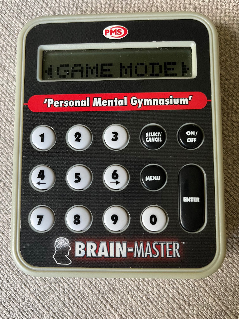 Retro~PMS Brain Master Electronic Exercise Mental Gymnasium Machine(battery op)