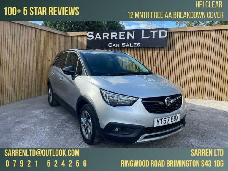 2017 Vauxhall Crossland X 1.2 Turbo Tech Line Nav Euro 6 (s/s) 5dr HATCHBACK Petrol Manual