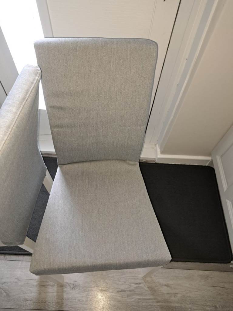 Grey apolsted  dining chairs