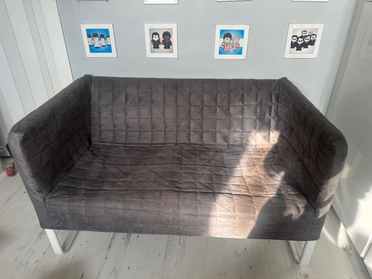 2 Seater Ikea settee with spare cover and padding