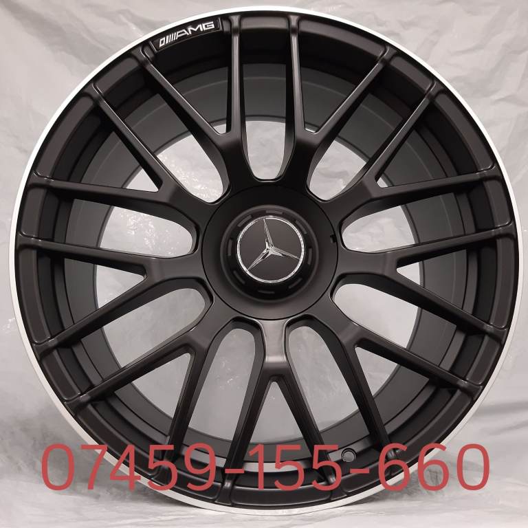 4X NEW ALLOY WHEELS (18" INCH ALLOYS) MERCEDES BLACK C63 AMG A B C E CLASS SLK SLC GLA CLA