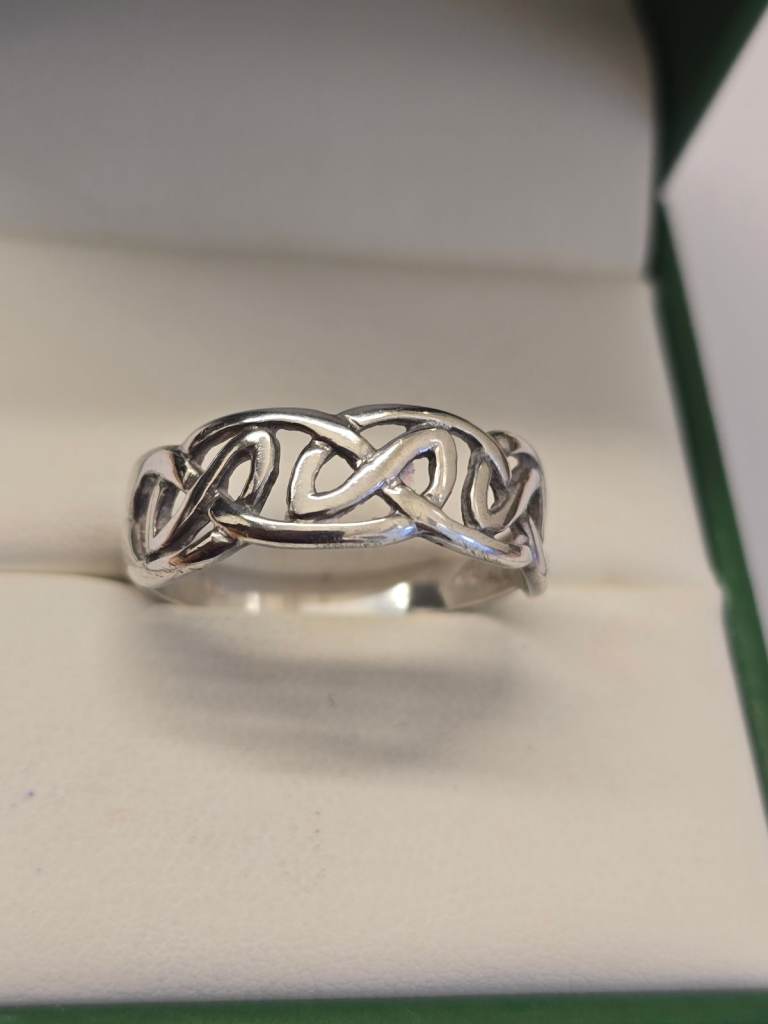 SILVER CELTIC-STLE RING