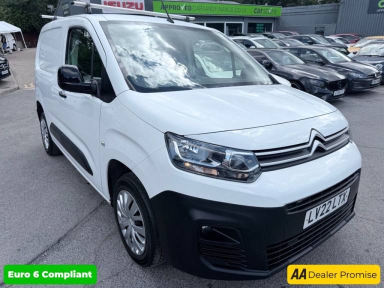 2022 Citroen Berlingo White 1.5 BlueHDi Enterprise M Pro van, 72,100 miles, Euro 6, 6-Speed manua...