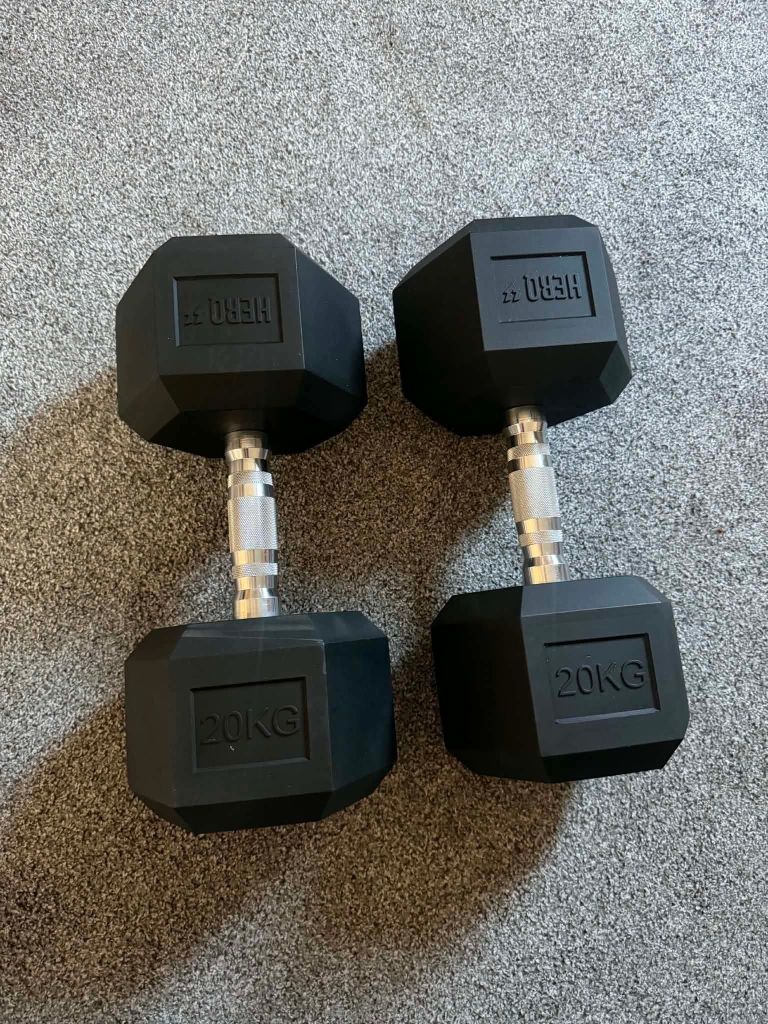 2x(a pair) 20KG Dumbbells 