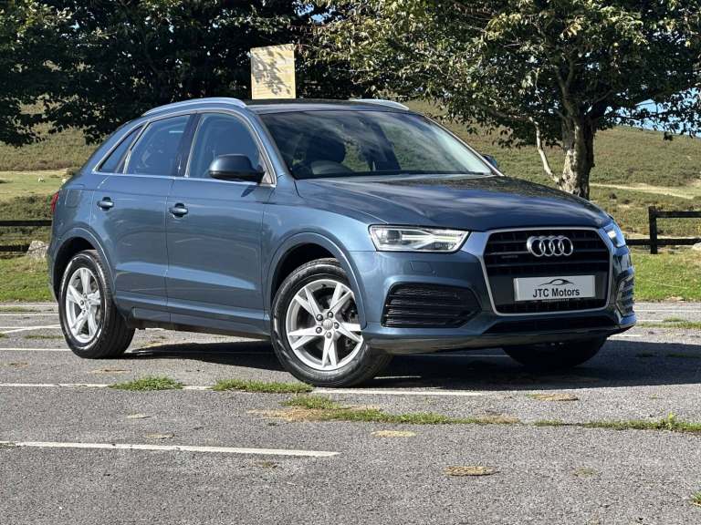 AUDI Q3 2.0T FSI Quattro Sport 5dr Auto, petrol, blue + 1 owner 2017