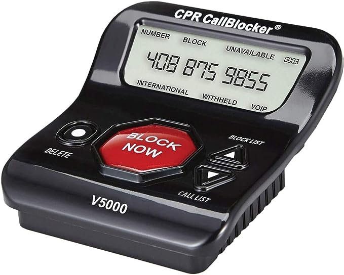 LANDLINE TELEPHONE SCAM CALL BLOCKER!! .. CPR V5000!! .. BRAND NEW!!