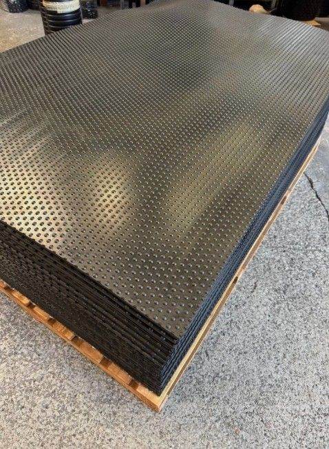 Heavy-Duty 12mm Rubber Stable Mat 6ft x 4ft | Non-Slip Shock-Absorbing Flooring for Gyms