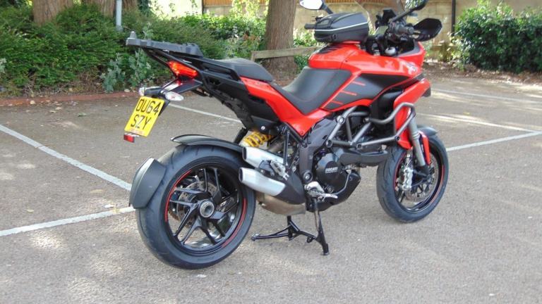 Ducati Multistrada 1200S Granturismo 2014 full luggage spec Italian tourer 