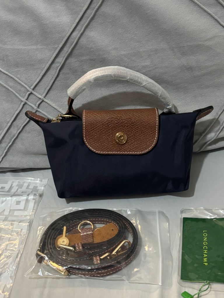 Blue Mini Longchamp Bag
