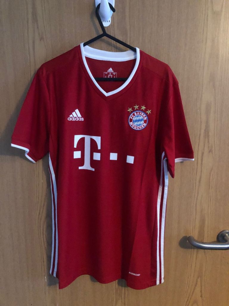 Adidas Bayern Munich Football Shirt - Red, Good Condition