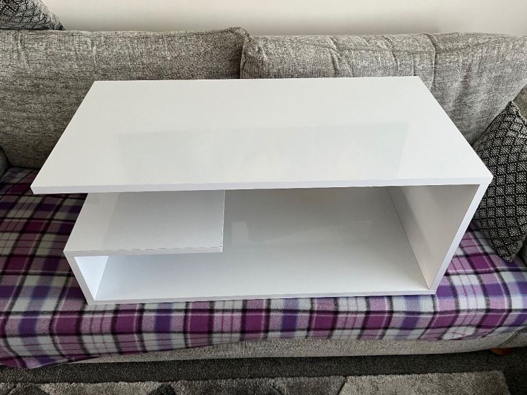 White High Gloss Coffee Table for sale