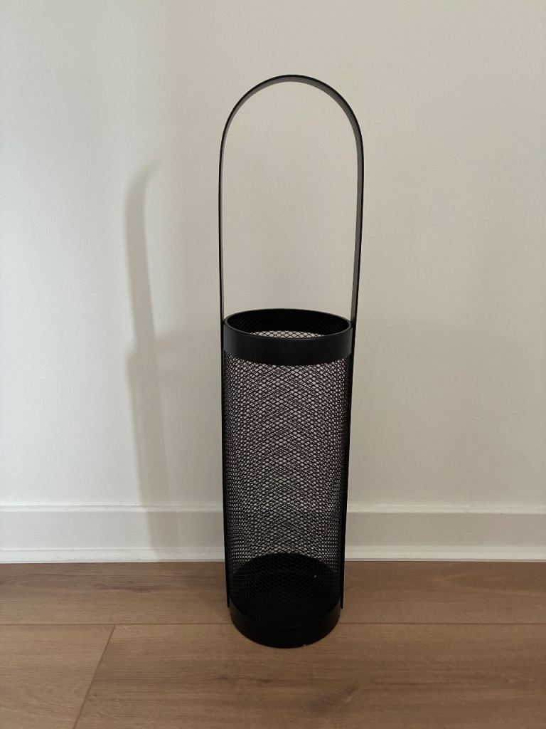 Ikea KANTENNER Black Metal Umbrella Stand