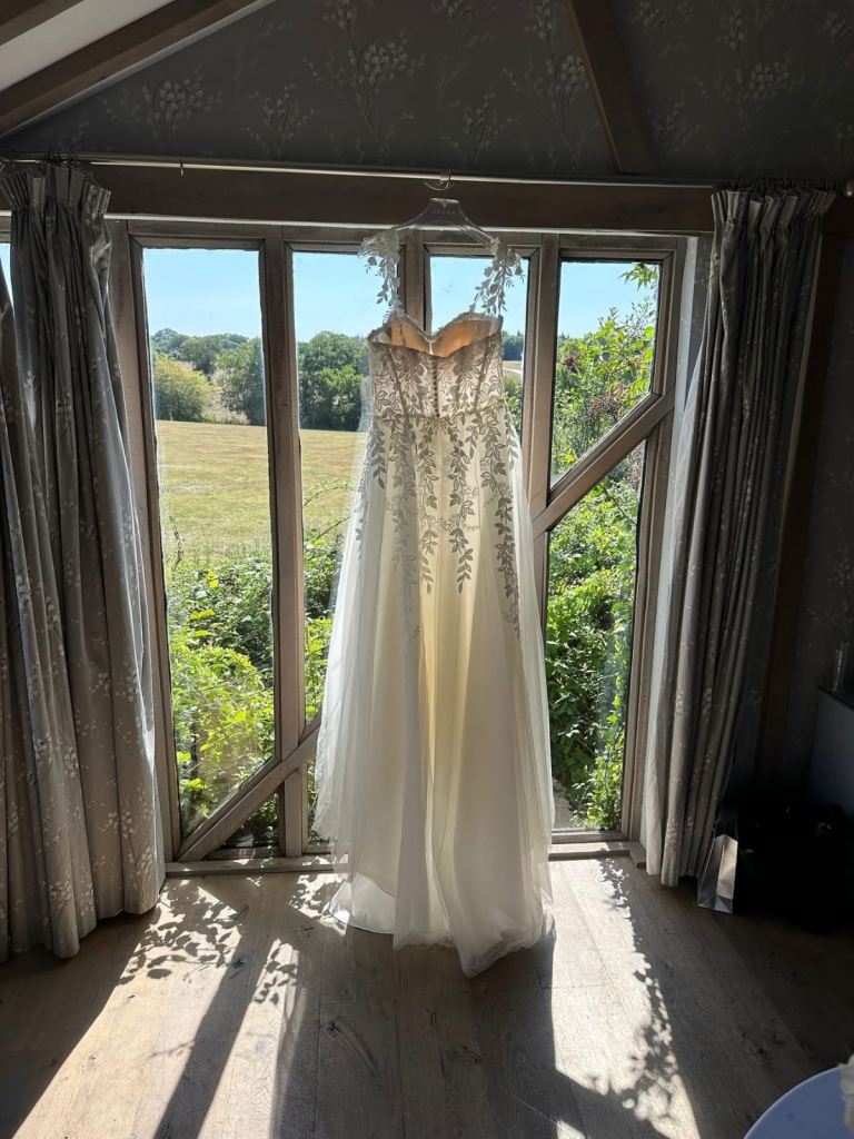 Wedding dress/veil