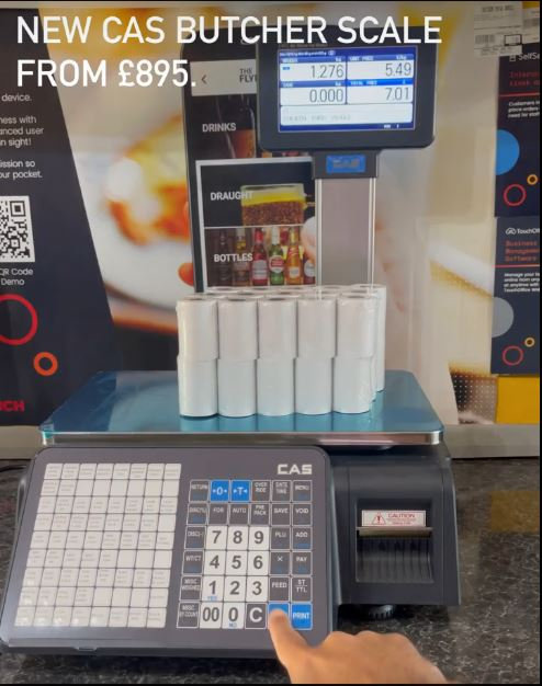 New CAS CN1 Retail Label Printing Scale for Meat & Deli Counter with CL Works Software