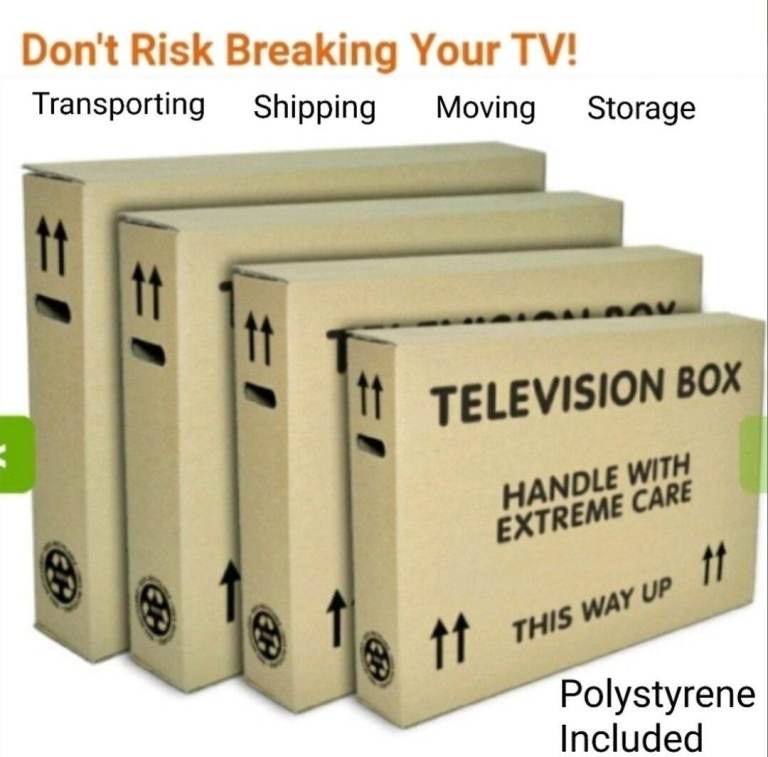 TV Packaging Boxes From Size [19"-85"] Transport/Shipping