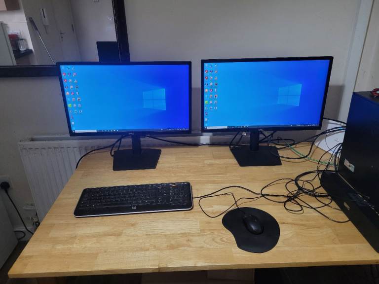 image for 2 Dell monitors