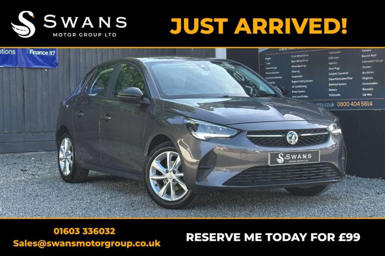 2020 Vauxhall Corsa 1.2 SE Nav Grey Manual Petrol 2020 Hatchback Petrol Manual