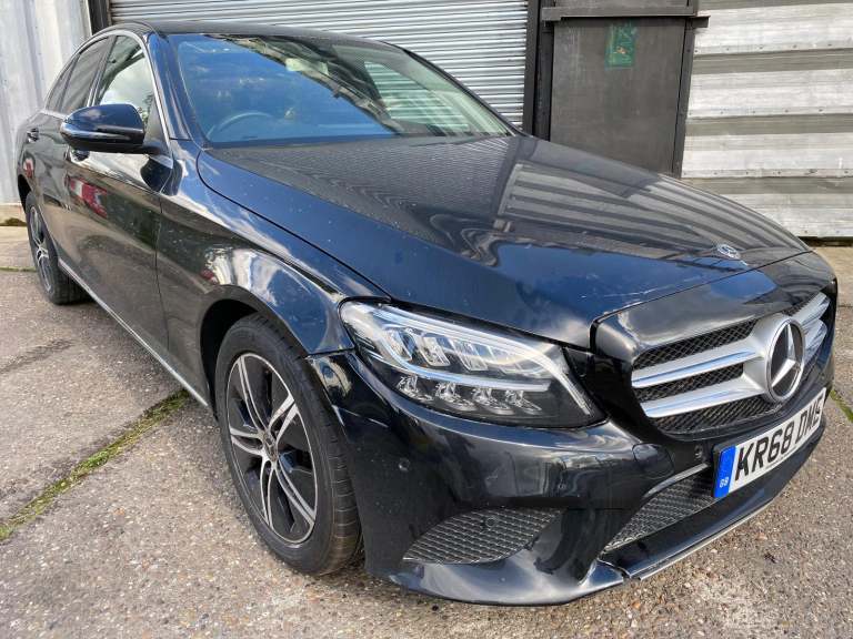 2019 68 REG MERCEDES C CLASS C200 EQ HYBRID 1.5 AUTO DAMAGED REPAIRABLE SALVAGE