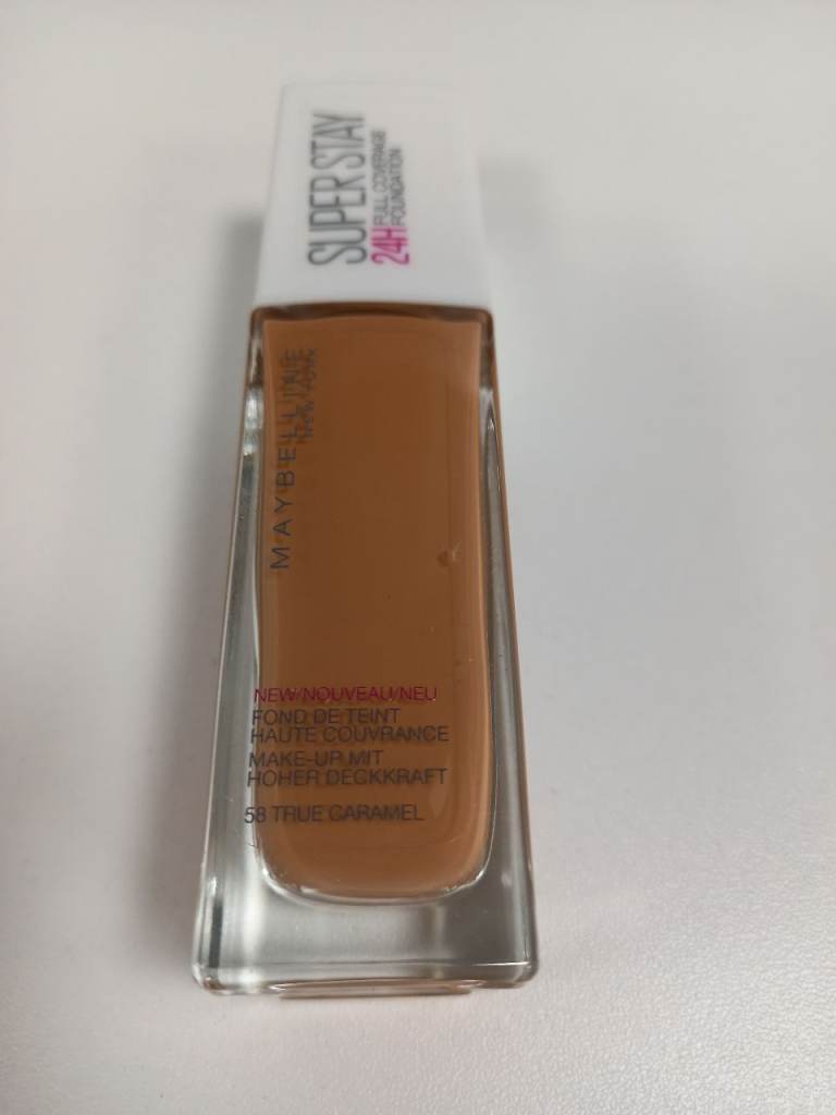 Maybelline Super Stay 24h full coverage foundation - 58 True caramel, 30mL