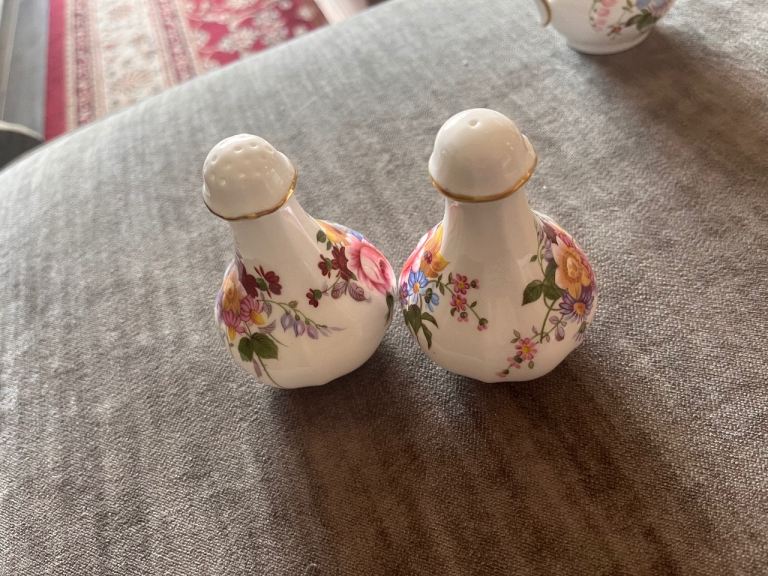 Royal crown derby salt and pepper pots