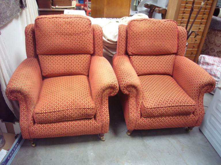 image for Parker Knoll Lovely Pair Matching Armchairs