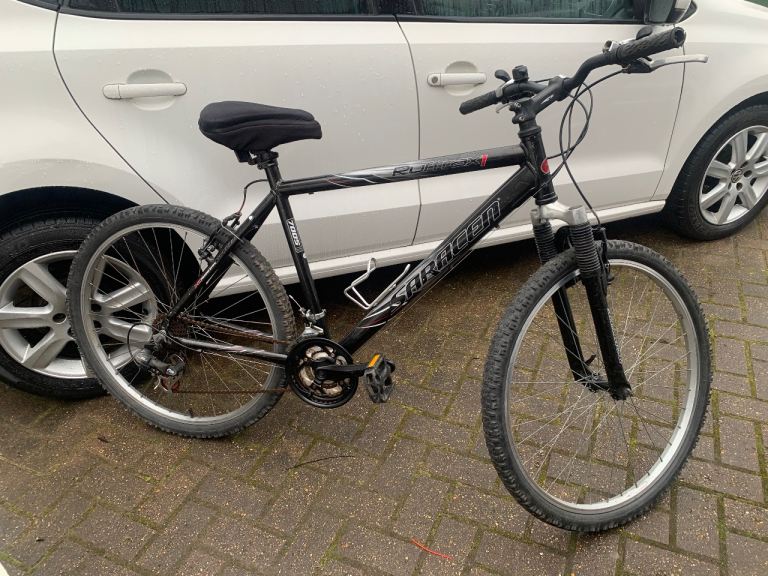 Adult Saracen Ruftrax 26” whls quick release susp used