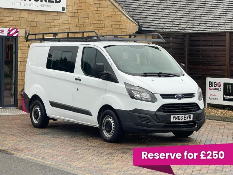 Ford Transit Custom 290 TDCI 130 L1H1 DOUBLE CAB 6 SEAT CREW VAN SWB LOW ROOF