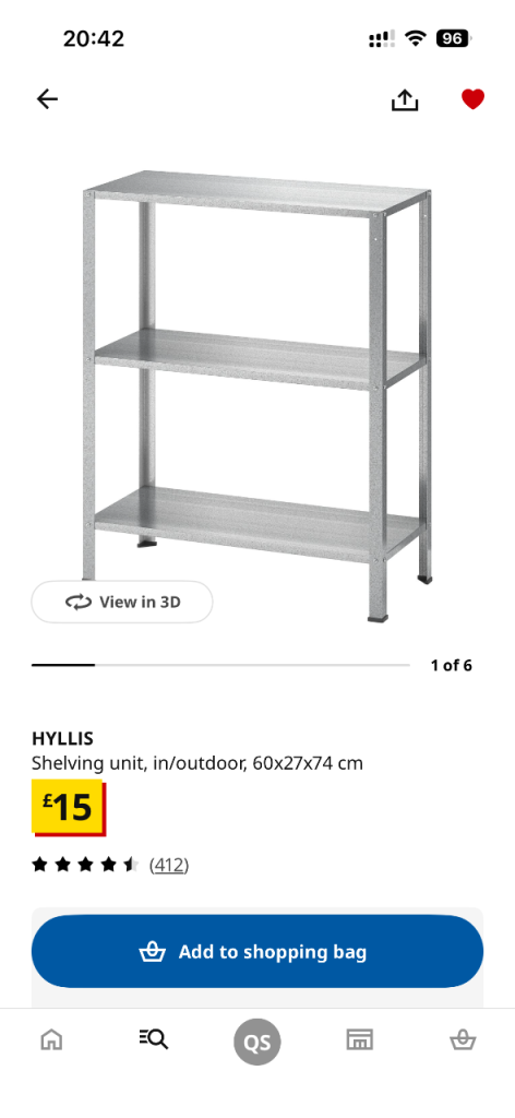 IKEA shelving unit