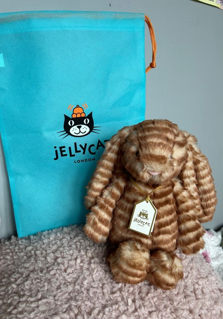 Jellycat RARE Juniper Luxe bunny BRAND NEW with dust bag and tags