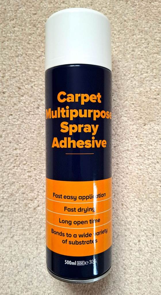 500ml Multi Purpose Spray Adhesive Glue - Carpet Tiles Textiles etc - Made in UK