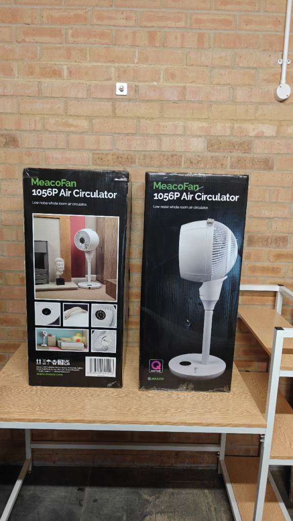 2 x Brand New Meaco 1056P Air Circulators – Boxed & Sealed – £120 Each
