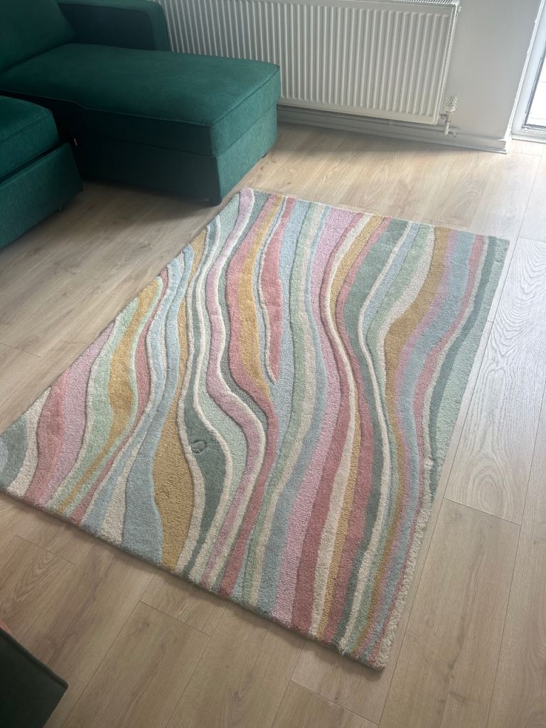 Rainbow Wool Rug - Great condition