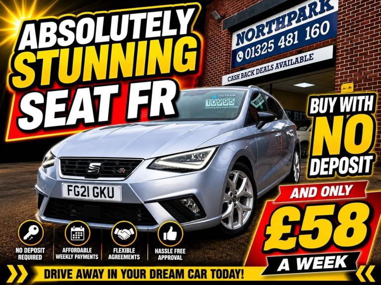 2021 SEAT Ibiza 1.0 TSI 110 FR [EZ] 5dr HATCHBACK Petrol Manual