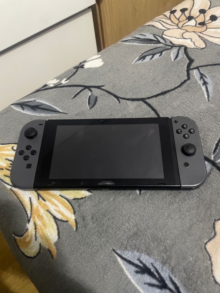 Nintendo Switch Console with Grey Joy-Cons and 128GB Micro SD Card