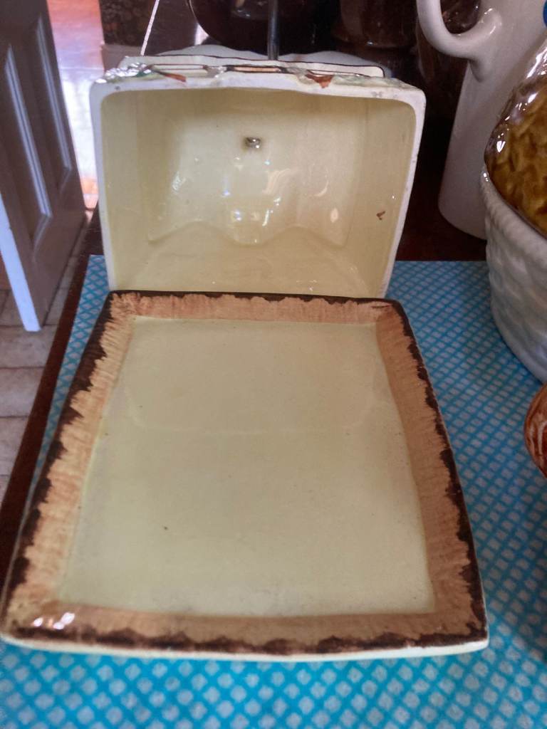 Vintage Keele St. Pottery Butter Dish Reasonable offer accepted