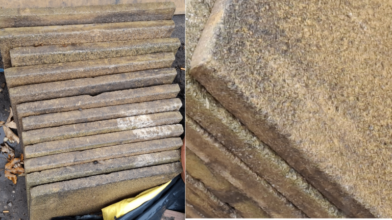 Premium Textured Buff Paving Slabs (600x600mm / 2x2, Price Each or £70 ...