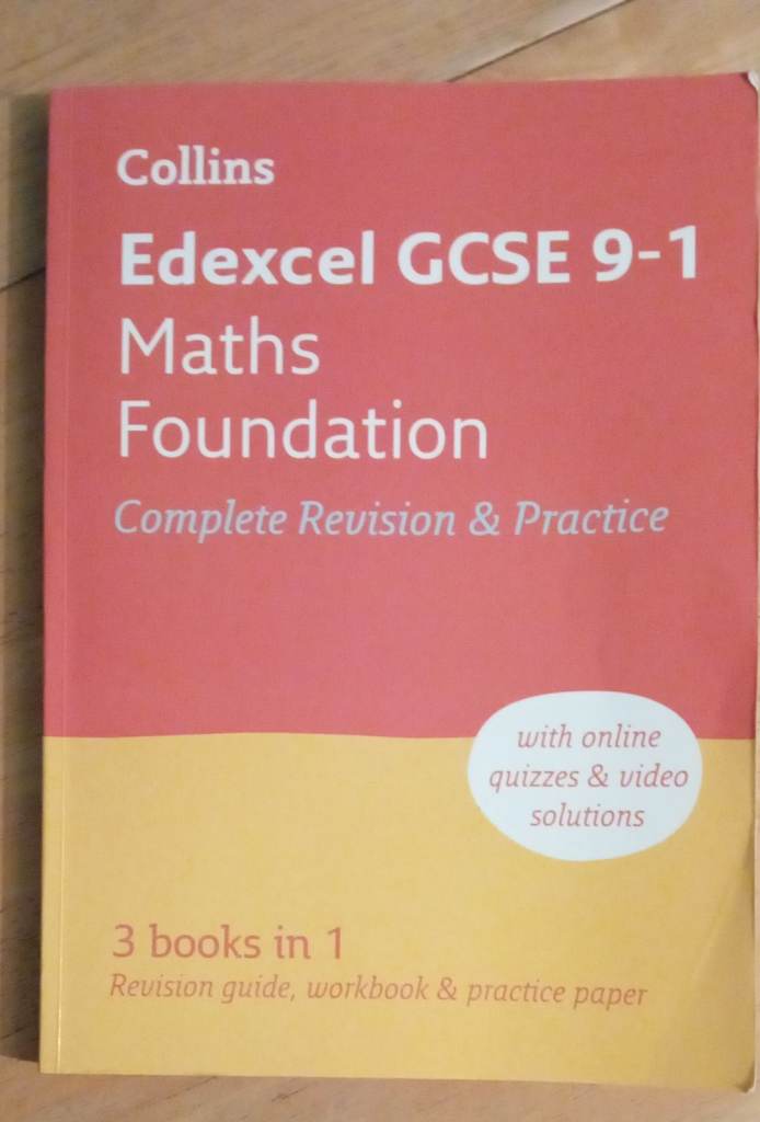 Edexcel gcse maths foundation text book £1