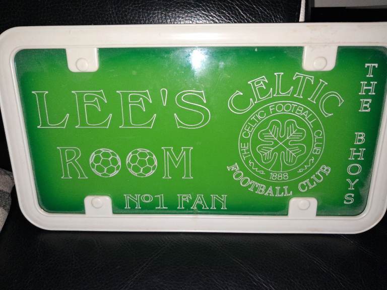 Lee's room sign Celtic football 