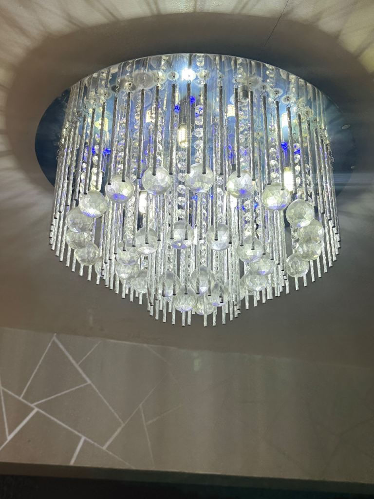 Modern Ceiling Light with 3 Lighting Modes & Remote Control