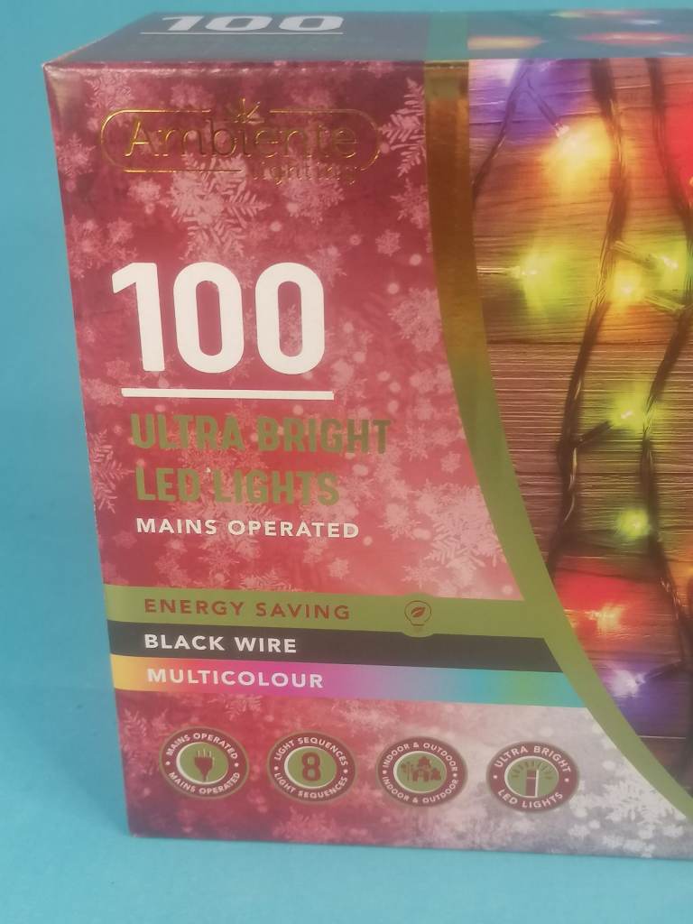 Brand new  ultra bright, 100 Led lights.  Cristmas decoration box..