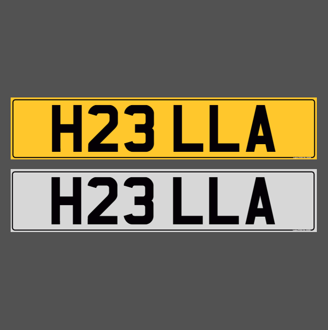 H23 LLA - ELLA Registration Number Plate