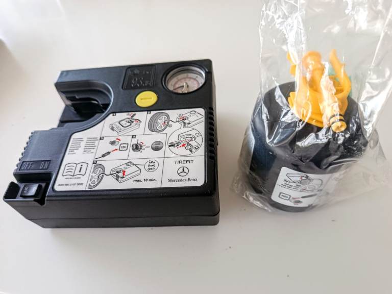 Mercedes TireFit Air Compressor and Tyre Sealant Emergency Kit Set in Carry Case (BNIB - Brand New)