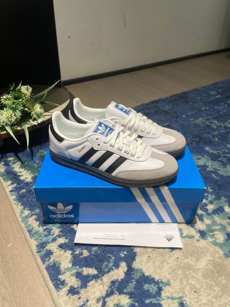 adidas Samba OG Cloud White Core Black Size 5