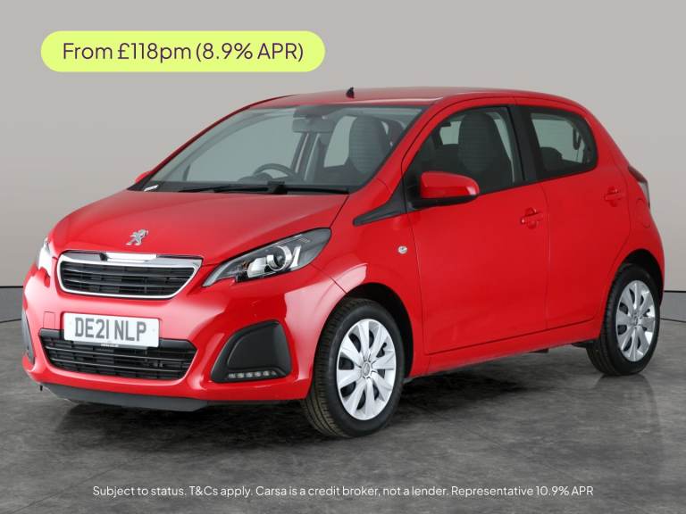 2021 Peugeot 108 1.0 Active Hatchback 5dr Petrol Manual Euro 6 (s/s) (72 ps) - SPLIT FOLDING Hatc...