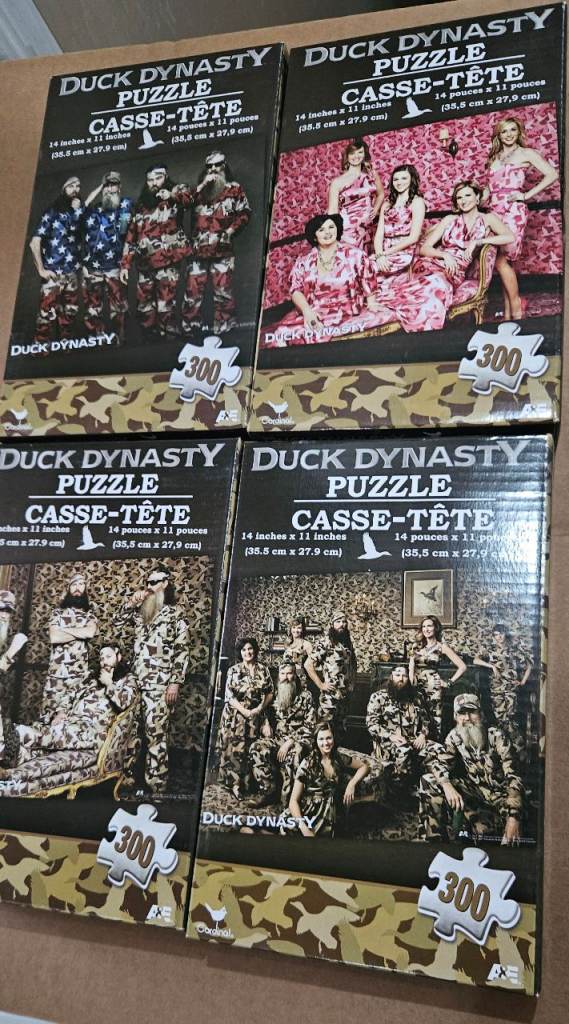 New Job Lot x36 Duck Dynasty Jigsaw Puzzle 300 Piece For Car Boot / Market