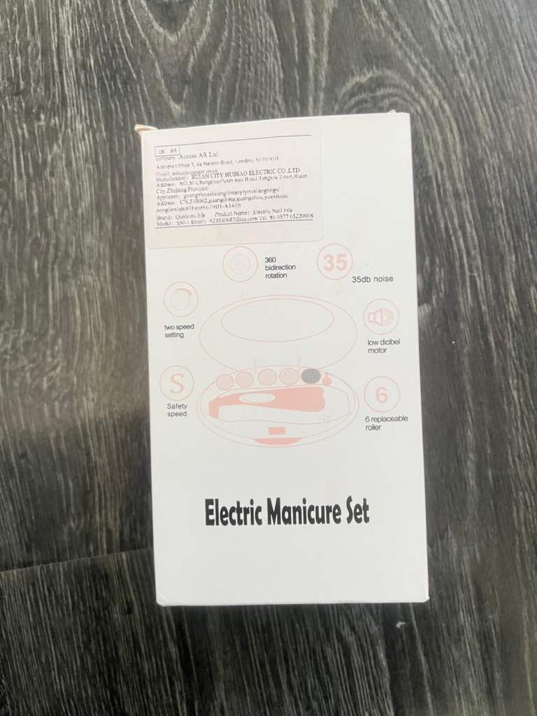 Electric manicure nail cutter for Baby Pink color